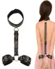 Accessoires exotiques jouets érotiques pour adultes menottes des cols BDSM Bondage Sm Games Pu Leather pour le jouet sexuel pour le couple Y22002209