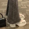 Vestido sapatos de vestido 2024 Mary Janes High Heels plataforma bombeia feminina tirha de cordão de fivela de fivela do salto quadrado
