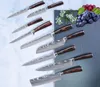 Chef Knife Set Profession Japanese Kitchen Knives Laser Damascus Pattern Sharp Santoku Cleaver Slicing Utility Boning Knives Cooki4489372