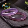 Bangle Wholesale Of Brazilian Emperor Purple Jade Marrow Vintage Slim Bracelet Agate Violet Jewelry Exquisite Fashion Gift Charm