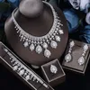 Orecchini da collana set di gioielli di moda Donne CZ Zircon GLE EARRING DUBAI Accessori per feste nuziali da sposa