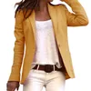 Ternos femininos 2024 Casual Blazer feminino feminino Solid One Button Coats Top Top Office Lady Jacket Femme Aberto Stitch Streetwears