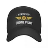 Boll Caps Certified Drone Pilot Baseball Cap Christmas Hat Man Luxury UV Protection Solar Hip Hop Women Men's