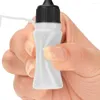 Storage Bottles 10pcs 10ml Needle Tip Adhesive Bottle Portable Glue Applicator Leak Proof Elastic With Rubber Cover For Scrapbooking Tool