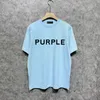 Summer Purple Shirt Purple Brand Shirt Designer T-shirt Mens Women Tee Graphic Tee Outdoor Casual Tshirt tour