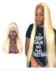Lace Wig 613 Blonde Zwitserse HD transparante kanten frontale pruiken met babyhaar glueuze Braziliaanse maagdelijke menselijke haarpruiken8000640