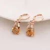 Pendientes de sementales Hesíodo Champán Cúcico Cúcico Cristal Rhinestone OL Style Bowknot Gold Color Fashion Jewelry