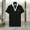 Designer Men's Men T-shirts à manches courtes T-shirt Polo LETTRE DE HAUTE QUALITÉ PRINGING MODE Clothing Tee Tee Black and White Tees Asian Taille 6605