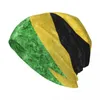Berets unisex dzianinowa czapka zimowa ciepła narciarnia szydełka bluch hat soft jamajka metaliczna flaga kobiet czapka