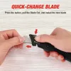 Couteaux WorkPro Pliage Utilitaire Couteau à changement rapide Lame de fil de fil de la lame intégrée Intégration de couteau de poche multifonctionnel avec des lames de 10 pcs