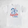 1001 Geniet van tequila retro grafische tees vrouwen schattige grappige alcohol drinken t -shirts vintage mode t shirts tops unisex kleding 240416