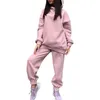 Women's Hoodies dames tweedelige tracksuit oversized hoodie sweatshirt en jogger joggen bijpassende set y2k sweatsuit outfits