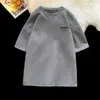 メンズTシャツ太りすぎの短袖Tシャツ夏ファッションブランド汎用トレンドハイストリートルーズ5 30スリーブTシャツ2405