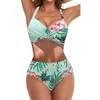 Frauen Badebekleidung schlampen Badeanzüge Mode große sexy Bikini -Bikini -Set mit gepolsterten Rückenless Mama Bod Badeanzügen