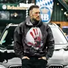 Herren Hoodiesschädel mit Horrormuster 3D-Druck 2024 Langarmer Pullover Hoodie Retro American Modetrend Street