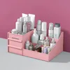 Organizador de maquillaje cosmético para caja de cosméticos con cajón de cajón