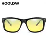 Lunettes de soleil Hooldw Men Polaris Polaris Pochromic Sun Glasses Night Vision Day Goggles Anti-Glare Driving Eyewear UV400