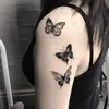 Waterdichte tijdelijke tattoo -stickers vlinder rose kawaii overdracht flash dames nek hand body art nep tattoos mannen 240423