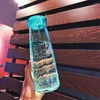 Bottiglie d'acqua 450 ml Coppa colorata di diamanti in cristallo tazza a prova di perdita portatile per fitness sportivo all'aperto