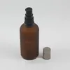 Bottiglie di stoccaggio vendono bottiglie di vetro imballaggio cosmetico siero da 100 ml con pompa per contenitore per la cura della pelle personale