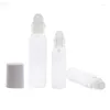 Storage Bottles 1/5 5ml / 10ml Glass Roller Bottle Empty Clear Tube Makeup Essence With Ball