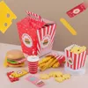 Baby Toy Kitchen Toys Burger Set Real Life Cosplay Monterssori Education Wood Toys for Children Party Game Christmas Gift 240420