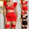 RAS SET TEMPAZIONE BRALETTE EROTICA FEATURA FUNE STUFFURE STRAP SUPPORTO ACCIAI