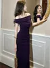 Party Dresses Summer Evening Long Dress Elegant Women Sexy Off-Shoulder Skinny Midi Club Prom Robe Femme Mujer Vestidos Stretchy Clothes