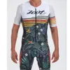 Zootekoi Zomer Triathlon Cycling Men Korte mouw Panty's Pakken