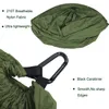 Hammocks doppia amaca da campeggio con zanzare a pop-up Hammock Portable Hammock Ultralight Nylon Parachute Hammocks con cinturini da albero