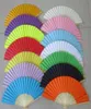 Wolesummer Style Ladies Bamboo Paper Fan Fan Out Out Field Folding Decoration Decorazione Outdoor Wedding Party1584219