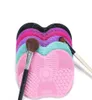 Silikon Make -up -Bürstenreiniger Pad Make -up Waschpinsel Geleinigungsmatte Handwerkzeug Foundation Make -up Pinsel Peeling Platine 100 PCS9876117