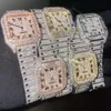 Designer assistir Hip Hop Bust Down Down 41mm Mens Iced OUT Branded Honeycomb Configuração VVS Moissanite Watch Hip Hop Ice Out Watch Watch