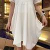 Abiti per feste 2024 Summer Fashion First Love Dress Solid French Chiffon Off Show Sweet Salt Fairy