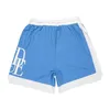 Shorts de taille plus masculine de style polaire avec plage hors de la rue Coton pur 2W02