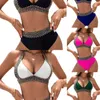 Frauen Badebekleidung Strand Urlaub Outfits Thong Bikini Set Badeanzüge Sexy Girl Bikinis Dreieck Verband weibliche Kleidung Beachwear 2024