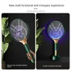 Oplaadbare elektrische muggen Racket Killer Fly Swatter Frites Filies Draadloze Battery Power Bug Zapper Insects Racket 240415