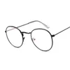 Vintage okrągłe okulary damskie kobiety metalowe okulary okularne okulary okulary optyczne przezroczyste soczewki Gafas 240425