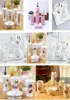 white and black pink Colors Ceramic Bathroom Accessories Elegant 5 Pieces Bathroom sets 1 soap bottle1 soap dish 1toothbrush hol3187711