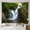 Gobelin nowoczesny 3D Scenic Tobestry Tropical Forest Waterfall Garden Nature Sceneria Scener