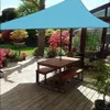 Driehoek zonschaduw zeil 4x4x4m waterdichte luifel UV -blok zonnebrandcrème luifel voor buitenpatiotuin gazon pergola dekplaten blauw 240420