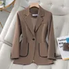 Frauenanzüge hochwertige Stoff Frauen Langarm Blazer Jacken Mantel Business Work tragen Herbst Winter Damen ol Styles Outwear Blaser Blaser