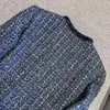 Vestes féminines 2024 Spring Femmes automne de haute qualité 10% laine bleue veste féminine chicwear gdnz 3.15