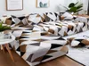Sofa Cover Set Geometric Couch Cover Elastic for Living Room Petts Corner L En forme de chaise longue 7939925