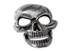 Belts Gothic Punk Skull Skelleton Head Silver Leather Belt Buckle Mens Hinged JawBelts BeltsBelts9032431