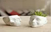 1PC Flower Pot Capita Skull Flower Pots Planters Desktop Accessories Home Decoration Modern Design Gifts White Ceramic Pots5850530