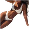 Swimwear femminile Sexy Fashion Solid Color High High Waist Gold Bikini Swimsuit Youthful Woman Abbigliamento 2024