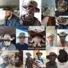 Berets камуфляж Boonie Hat Tactical Bucte Hats Panama Summer Sun Shropeth