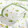 Coperte coperte per bambini 6 strati di cotone garza stampa nuvola morbida blis wrapswdle cover asciugamano da bagno traspirante