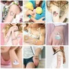 10pcsset Child Tattoo Sticker Unicorno Principessa Falni temporanei Falti Tatoo Girl Cani del corpo Waterdichte Tatouages Pour Enfants 240423